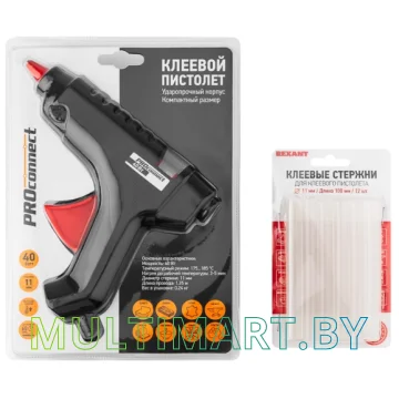 Термоклеевой пистолет Rexant ПК02 12-1702